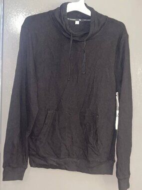 Men's Cowl Neck Shirt Black S
